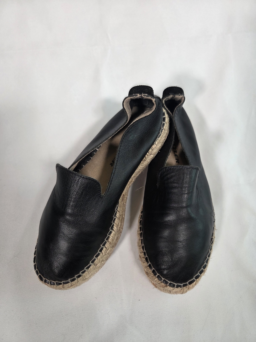 David Tyler Spanish Leather Espadrille Shoes